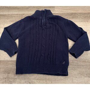 Nautica Navy Blue 3/4 Zip Sweater Size 4